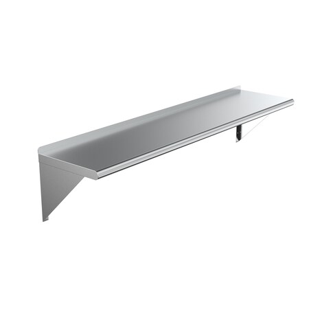 Amgood 14 in. x 60 in. Stainless Steel Wall Shelf AMG WS-1460
